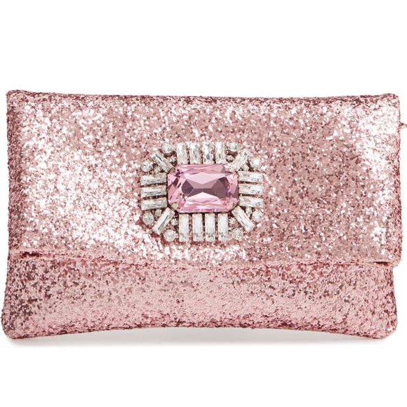 Jimmy Choo Handbags - JIMMY CHOO TITANIA GALACTICA GLITTER CLUTCH